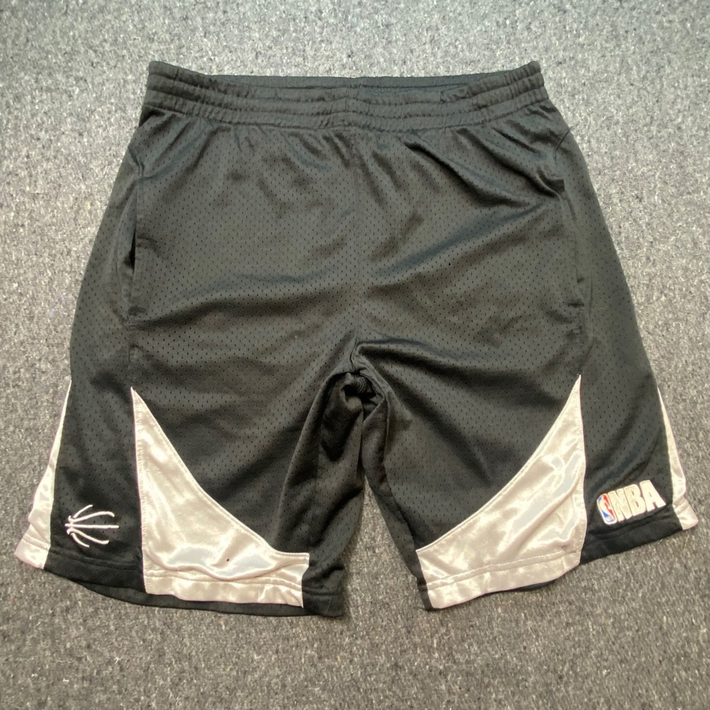 NBA Basketball Shorts XL Mens Black White Elevation Mesh‎ Athletic Gym